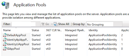 IIS Application Pools